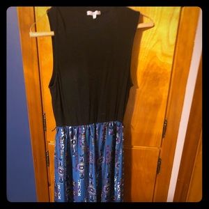 High neck maxi dress